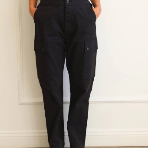 Sundry DSTLD Straight Leg Cargo Pant in Black - Size 26 - NWT - Picture 1 of 7